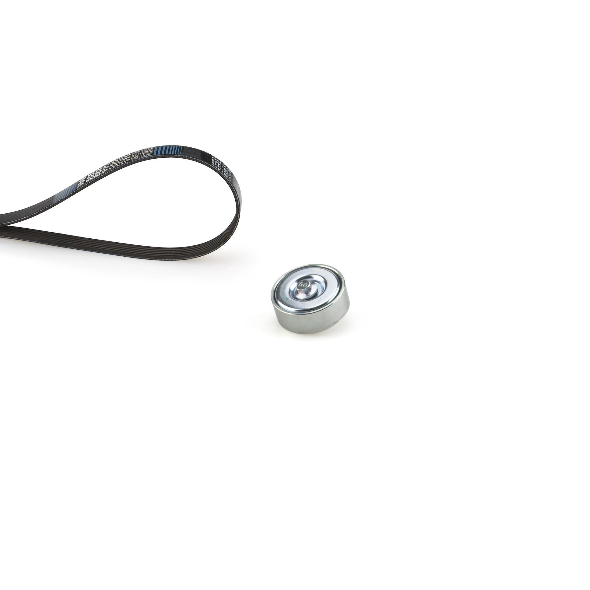 V formos rumbuotas diržas, komplektas GATES K066PK995