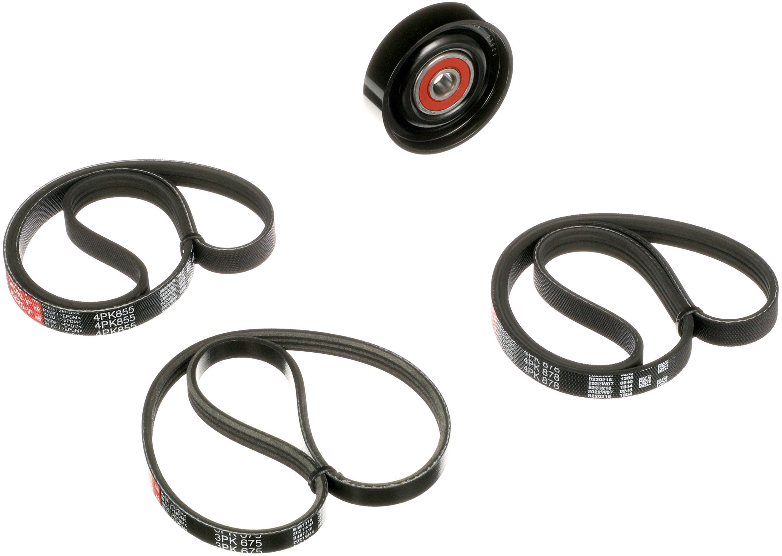 V formos rumbuotas diržas, komplektas GATES K074PK878