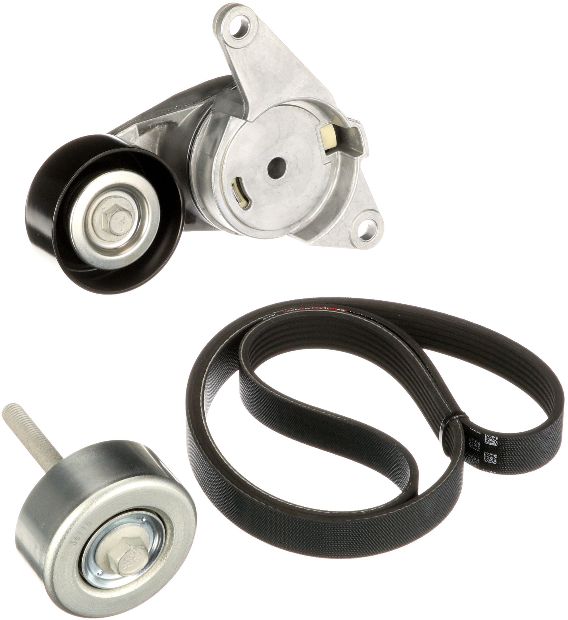 V formos rumbuotas diržas, komplektas GATES K076PK2413