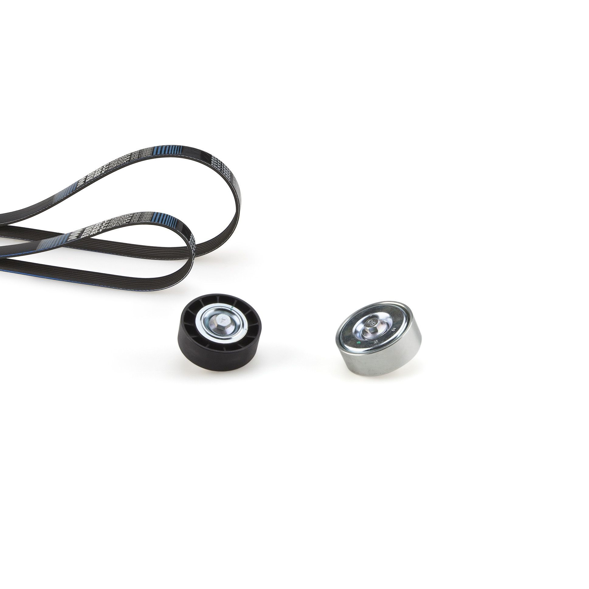 V formos rumbuotas diržas, komplektas GATES K076PK995