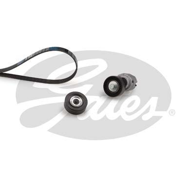 V formos rumbuotas diržas, komplektas GATES K086PK1735