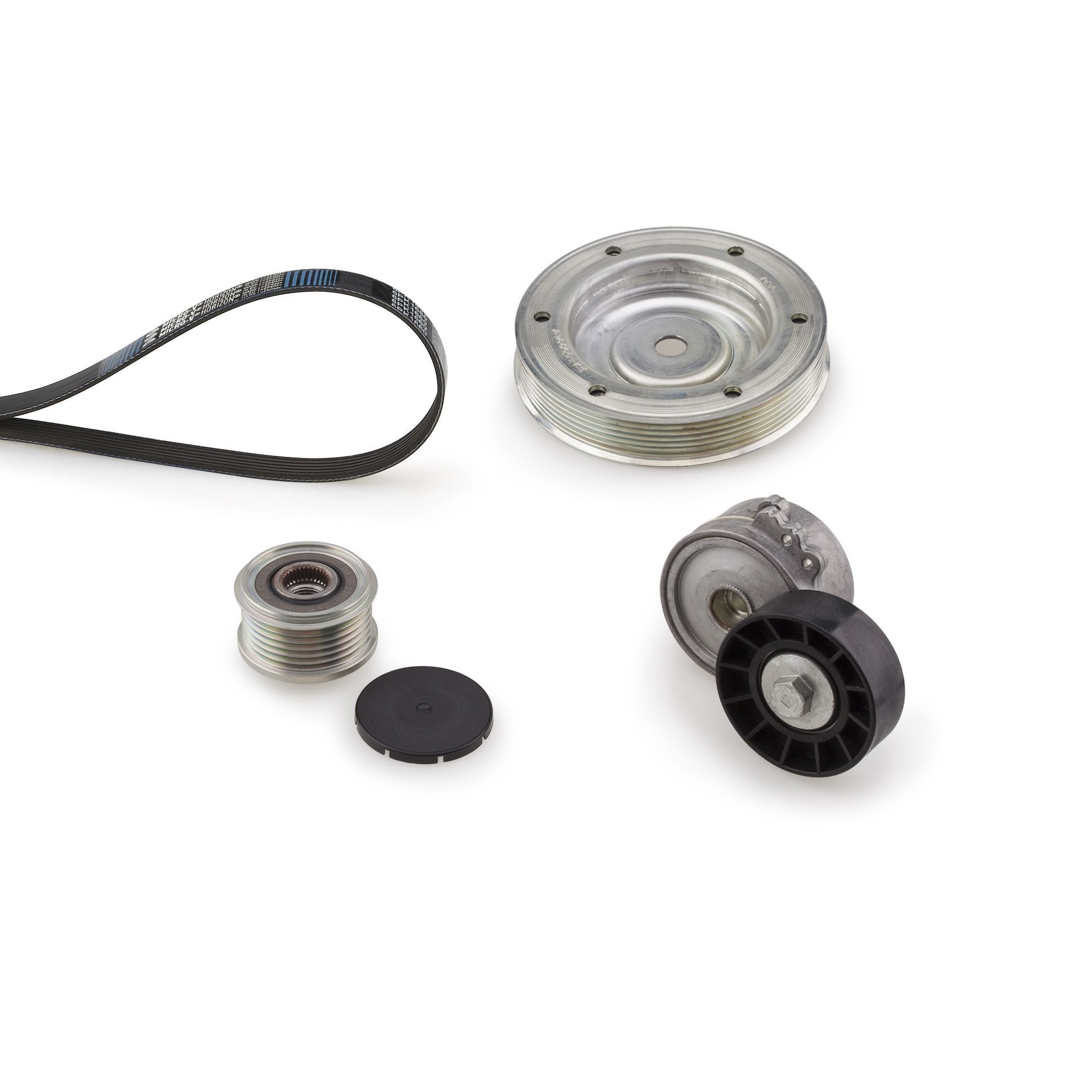 V formos rumbuotas diržas, komplektas GATES K096PK1218