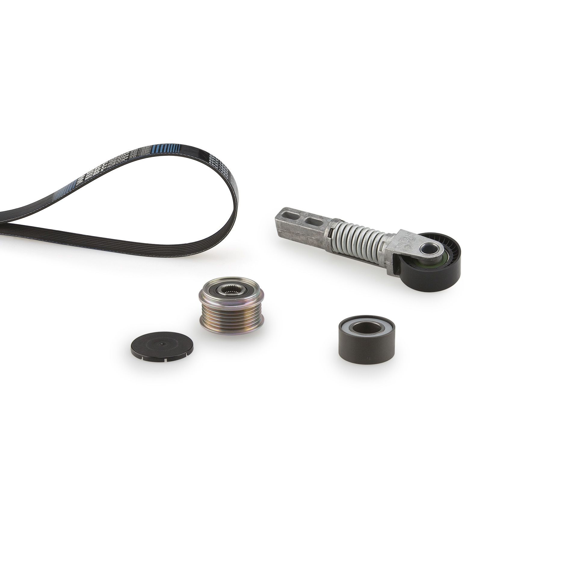 V formos rumbuotas diržas, komplektas GATES K106PK1605