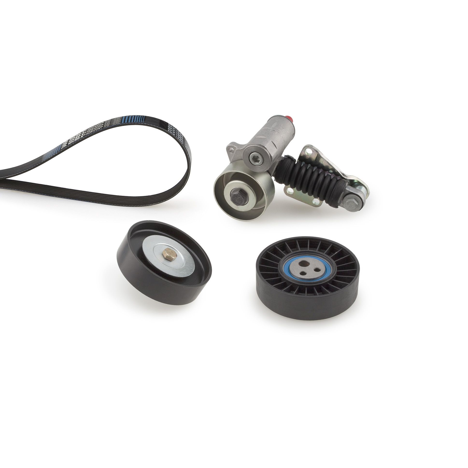 V formos rumbuotas diržas, komplektas GATES K106PK1740