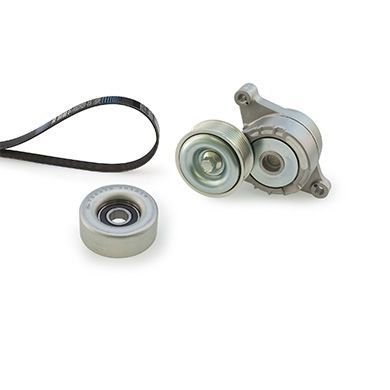 V formos rumbuotas diržas, komplektas GATES K106PK1863