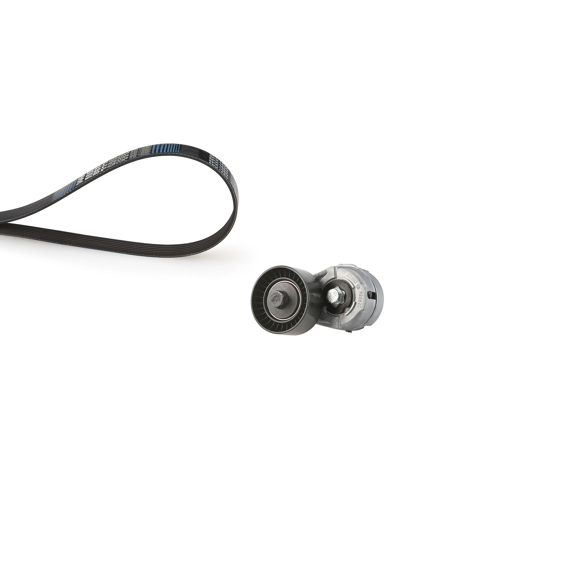 V formos rumbuotas diržas, komplektas GATES K136PK1043