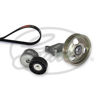 V formos rumbuotas diržas, komplektas GATES K156PK1218