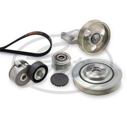 V formos rumbuotas diržas, komplektas GATES K186PK1218