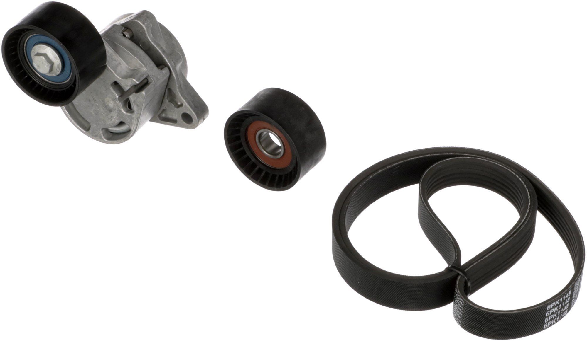 V formos rumbuotas diržas, komplektas GATES K276PK1148