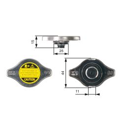 Radiatoriaus dangtelis GATES RC127