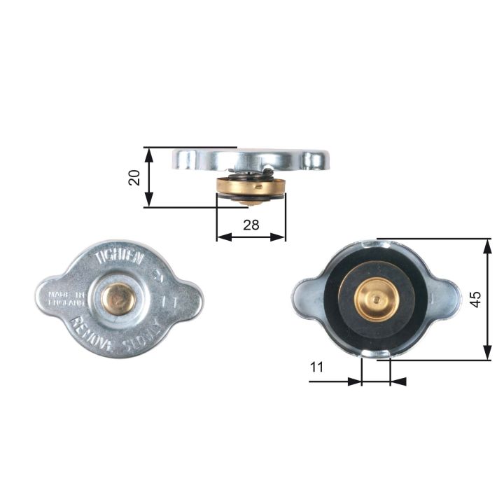 Radiatoriaus dangtelis GATES RC133