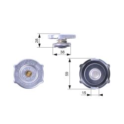 Radiatoriaus dangtelis GATES RC135