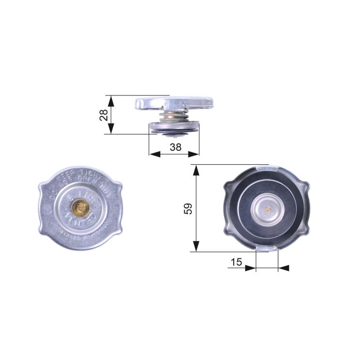 Radiatoriaus dangtelis GATES RC135