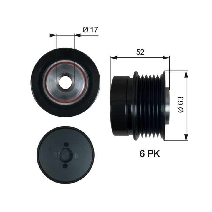 Laisvos eigos sankaba, kint. sr. generatorius GATES OAP7187