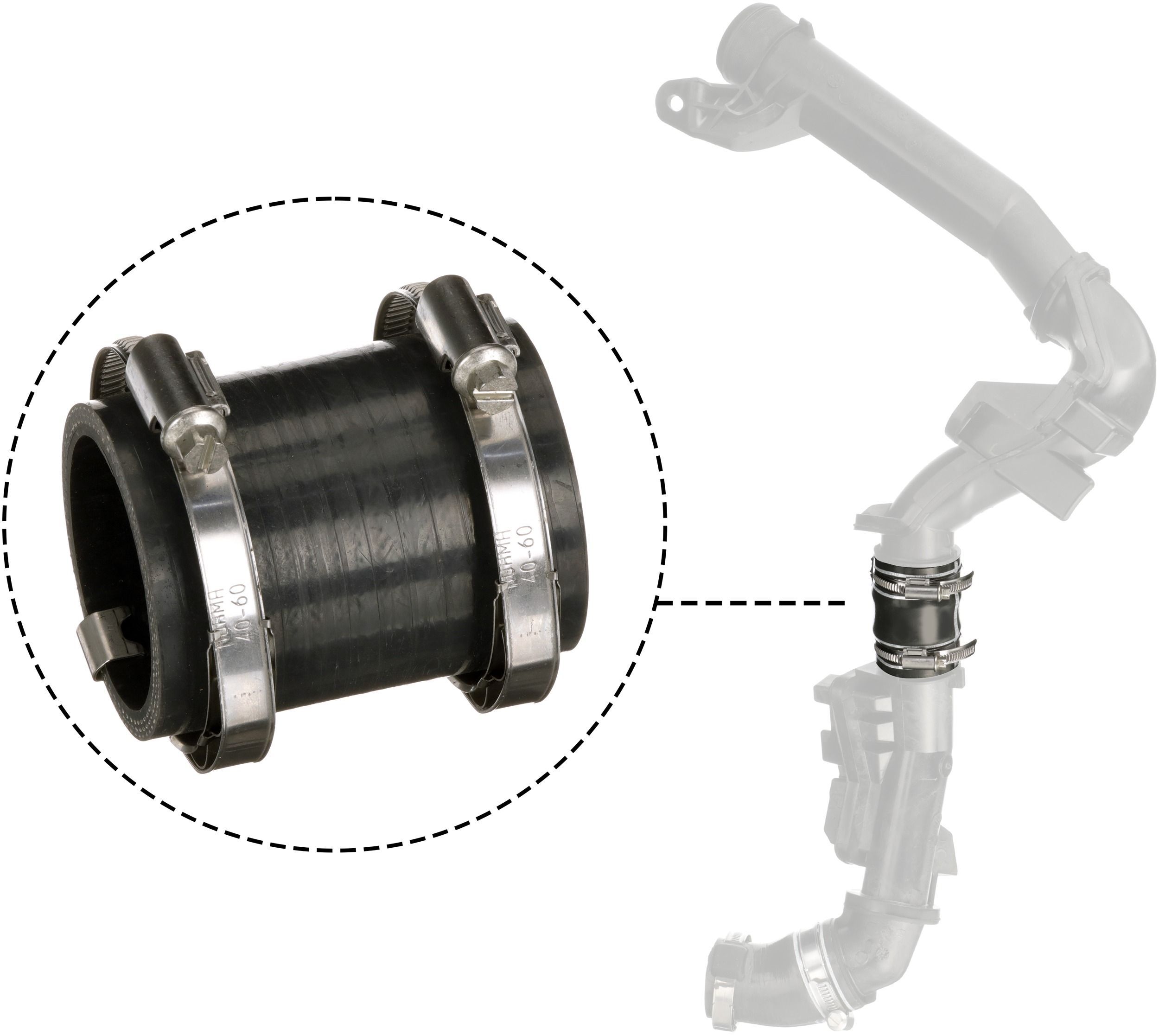 Kompresoriaus padavimo žarna GATES 09-1505
