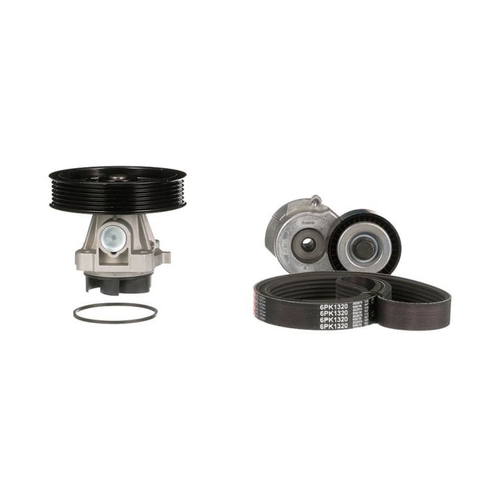 Vandens siurblys + V formos rumbuotas diržas, komplektas GATES KP16PK1320