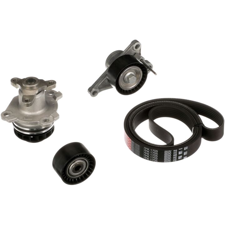 Vandens siurblys + V formos rumbuotas diržas, komplektas GATES KP17PK1705