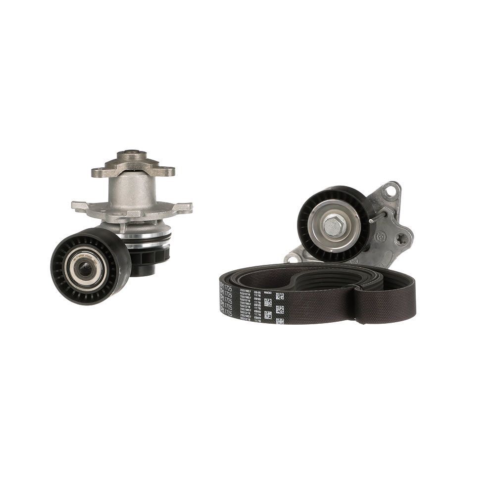 Vandens siurblys + V formos rumbuotas diržas, komplektas GATES KP17PK1705