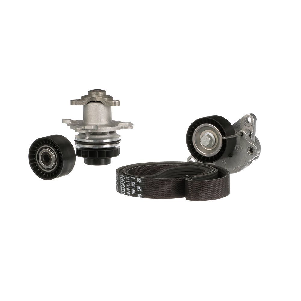 Vandens siurblys + V formos rumbuotas diržas, komplektas GATES KP17PK1705