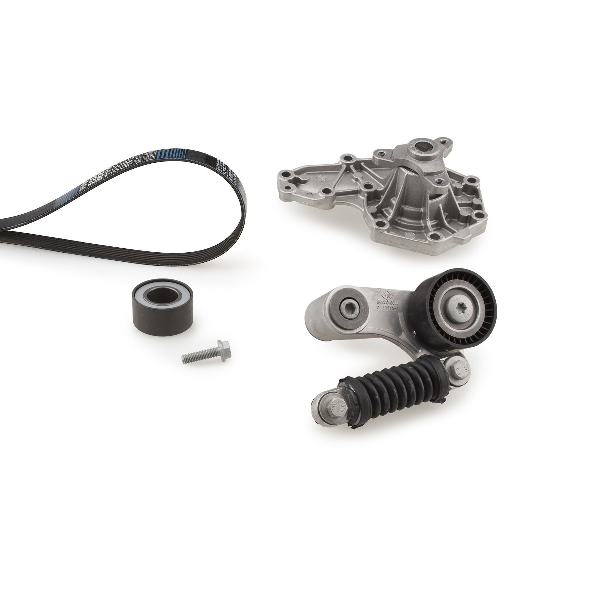 Vandens siurblys + V formos rumbuotas diržas, komplektas GATES KP26PK1640