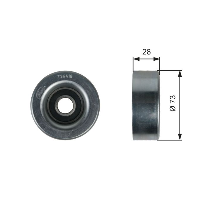 Vandens siurblys + V formos rumbuotas diržas, komplektas GATES KP36PK2013