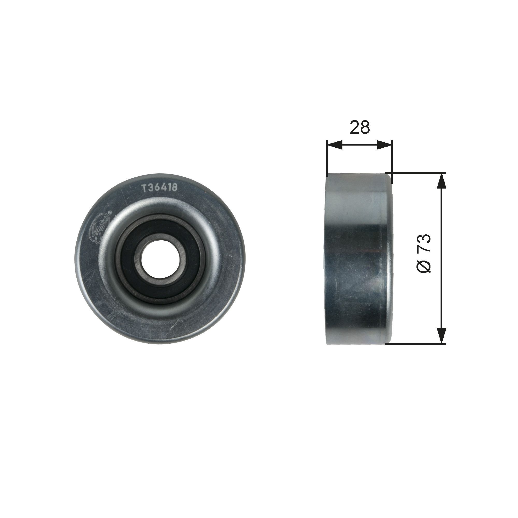 Vandens siurblys + V formos rumbuotas diržas, komplektas GATES KP36PK2013