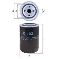 Alyvos filtras KNECHT OC 103