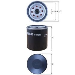 Alyvos filtras KNECHT OC 1063