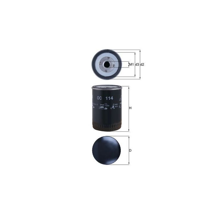 Alyvos filtras KNECHT OC 114