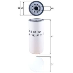 Alyvos filtras KNECHT OC 121