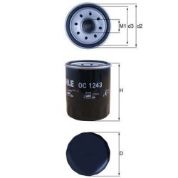 Alyvos filtras KNECHT OC 1243