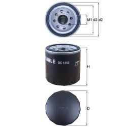 Alyvos filtras KNECHT OC 1252