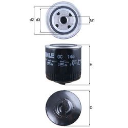 Alyvos filtras KNECHT OC 145