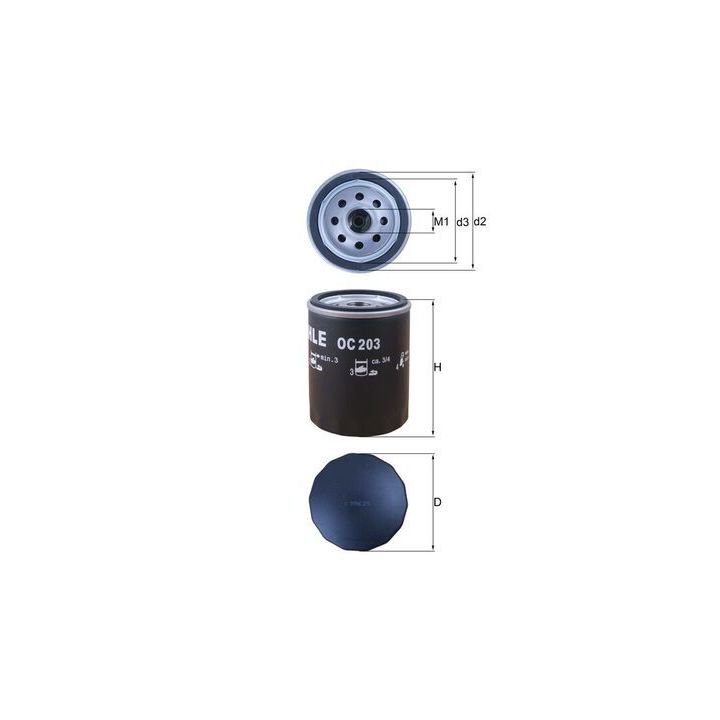 Alyvos filtras KNECHT OC 203