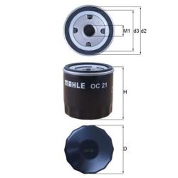 Alyvos filtras KNECHT OC 21