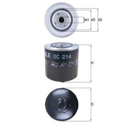 Alyvos filtras KNECHT OC 214