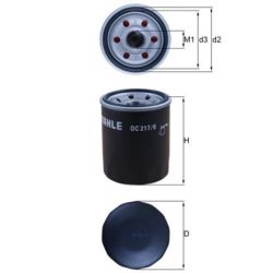 Alyvos filtras KNECHT OC 217/6