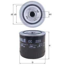 Alyvos filtras KNECHT OC 223