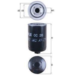 Alyvos filtras KNECHT OC 26