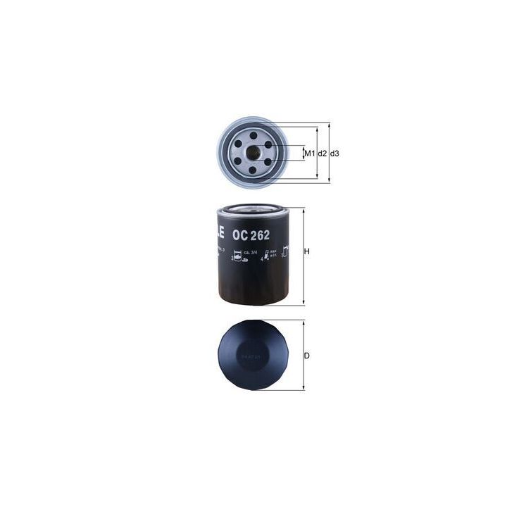 Alyvos filtras KNECHT OC 262