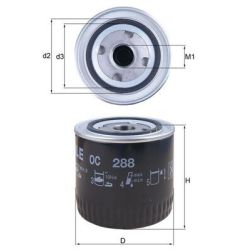 Alyvos filtras KNECHT OC 288