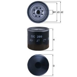 Alyvos filtras KNECHT OC 299
