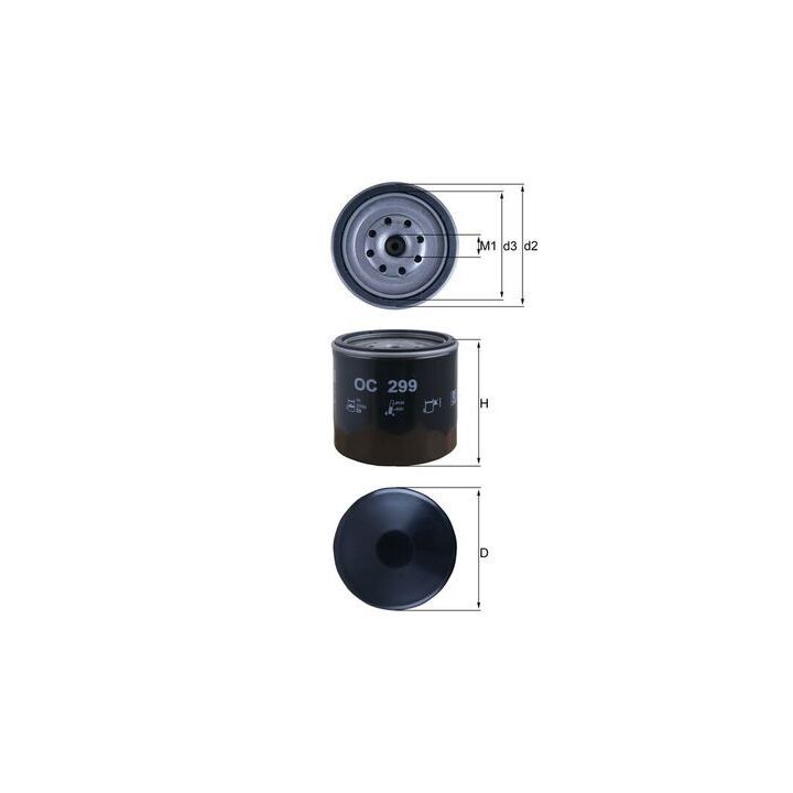 Alyvos filtras KNECHT OC 299