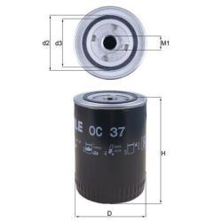 Alyvos filtras KNECHT OC 37