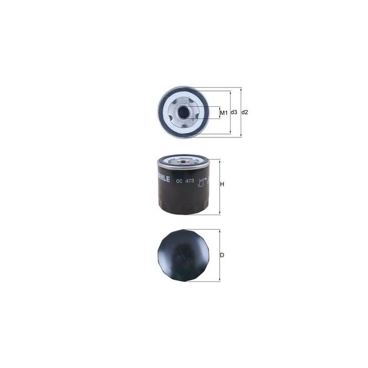 Alyvos filtras KNECHT OC 473