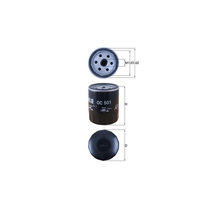 Alyvos filtras KNECHT OC 501