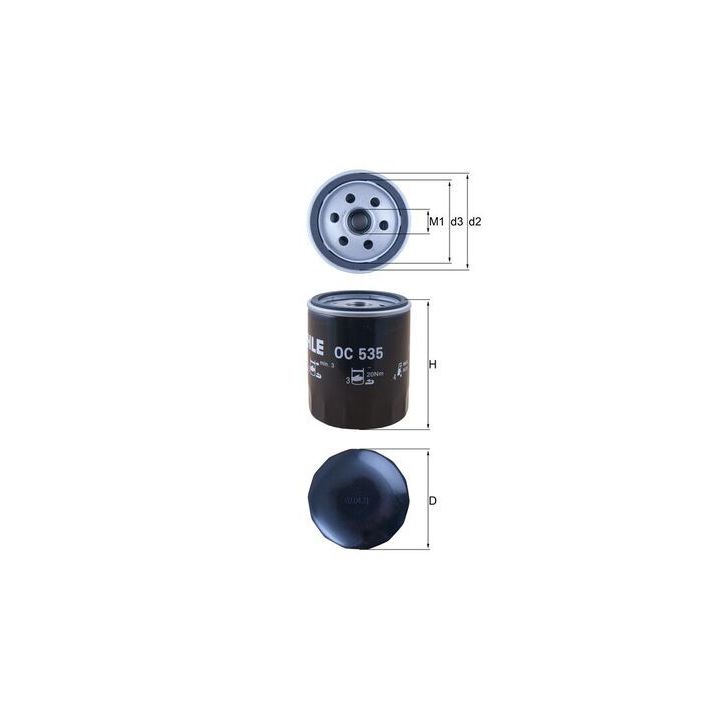 Alyvos filtras KNECHT OC 535