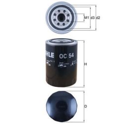 Alyvos filtras KNECHT OC 54