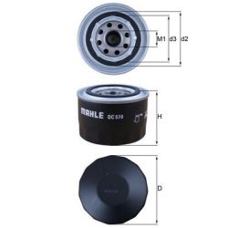 Alyvos filtras KNECHT OC 570