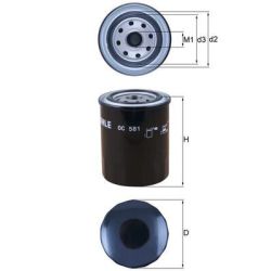 Alyvos filtras KNECHT OC 581